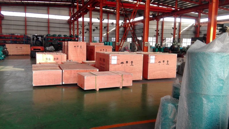 中國國電集團(tuán)合作項目高壓羅茨鼓風(fēng)機(jī)裝箱中